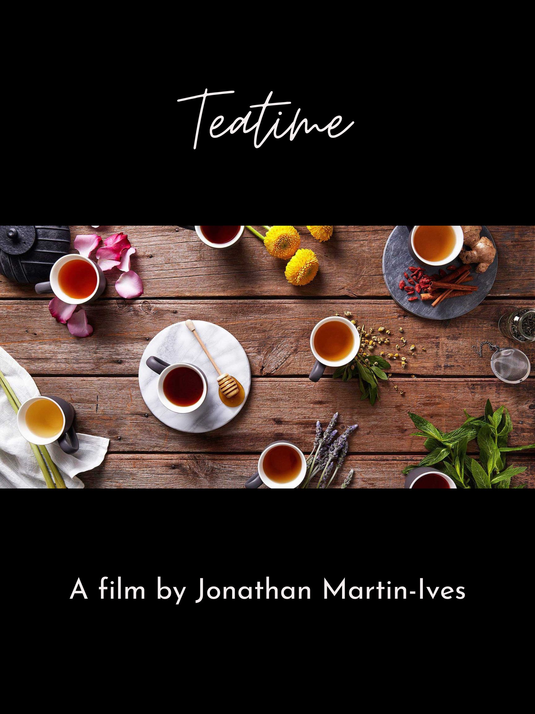 Jonathan Martin-Ives, Founder of RellianStorm Cinema presents Tea Time sci-fi short film poster by RellianStorm Cinema